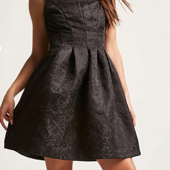 Forever 21 Dresses & Skirts - Final Markdown💲F21 Black Jacquard Print Dress